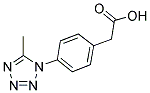 [4-(5-甲基四唑-1-基)苯基]乙酸 结构式