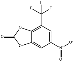 6-NITRO-4-TRIFLUOROMETHYL-BENZO[1,3]DIOXOL-2-ONE 结构式