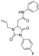 2-[3-ALLYL-1-(4-FLUOROPHENYL)-2,5-DIOXOIMIDAZOLIDIN-4-YL]-N-PHENYLACETAMIDE 结构式