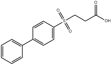 3-(BIPHENYL-4-SULFONYL)-PROPIONIC ACID 结构式