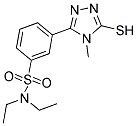 N,N-DIETHYL-3-(5-MERCAPTO-4-METHYL-4H-1,2,4-TRIAZOL-3-YL)BENZENESULFONAMIDE 结构式