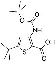 3-TERT-BUTOXYCARBONYLAMINO-5-TERT-BUTYLTHIOPHENE-2-CARBOXYLIC ACID 结构式