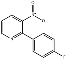 2-(4-氟苯基)-3-硝基吡啶 结构式