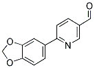6-BENZO[1,3]DIOXOL-5-YL-PYRIDINE-3-CARBALDEHYDE 结构式