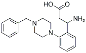 3-Amino-3-[2-(4-benzyl-piperazin-1-yl)-phenyl]-propionic acid 结构式