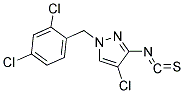 4-氯-1-(2,4-二氯苄基)-3-异硫代CYANATO-1H-吡唑 结构式