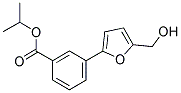 ISOPROPYL 3-[5-(HYDROXYMETHYL)-2-FURYL]BENZOATE 结构式