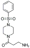 3-AMINO-1-(4-BENZENESULFONYL-PIPERAZIN-1-YL)-PROPAN-1-ONE 结构式