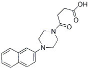 4-[4-(2-NAPHTHYL)PIPERAZIN-1-YL]-4-OXOBUTANOIC ACID 结构式