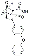 4-Oxo-3-(4-phenoxy-phenyl)-10-oxa-3-aza-tricyclo[5.2.1.0(1,5)]dec-8-ene-6-carboxylic acid 结构式