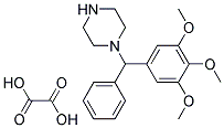 1-[PHENYL(3,4,5-TRIMETHOXYPHENYL)METHYL]PIPERAZINE OXALATE 结构式