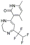 4,6-DIMETHYL-3-[5-(1,1,2,2-TETRAFLUOROETHYL)-2,3-DIHYDRO-1H-1,4-DIAZEPIN-7-YL]PYRIDIN-2(1H)-ONE 结构式