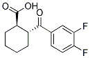 TRANS-2-(3,4-DIFLUOROBENZOYL)CYCLOHEXANE-1-CARBOXYLIC ACID 结构式