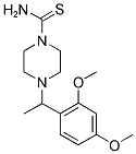 4-[1-(2,4-DIMETHOXYPHENYL)ETHYL]PIPERAZINE-1-CARBOTHIOAMIDE 结构式