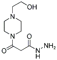 3-[4-(2-HYDROXY-ETHYL)-PIPERAZIN-1-YL]-3-OXO-PROPIONIC ACID HYDRAZIDE 结构式