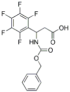 3-BENZYLOXYCARBONYLAMINO-3-PENTAFLUOROPHENYL-PROPIONIC ACID 结构式