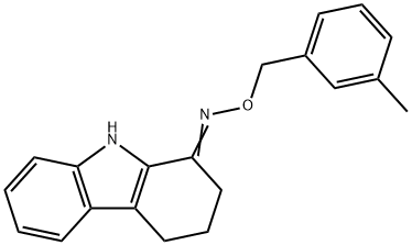 2,3,4,9-TETRAHYDRO-1H-CARBAZOL-1-ONE O-(3-METHYLBENZYL)OXIME 结构式