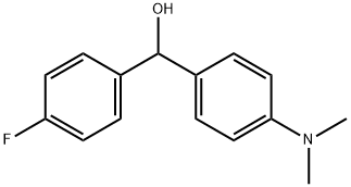 4-(DIMETHYLAMINO)-4'-FLUOROBENZHYDROL 结构式