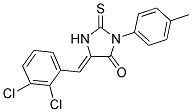 5-(2,3-DICHLORO-BENZYLIDENE)-2-THIOXO-3-P-TOLYL-IMIDAZOLIDIN-4-ONE 结构式