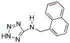 N-(1-NAPHTHYLMETHYL)-2H-TETRAZOL-5-AMINE 结构式