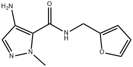 4-氨基-N-(呋喃-2-基甲基)-2-甲基-吡唑-3-甲酰胺 结构式
