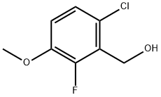 6-氯-2-氟-3-甲氧基苯甲醇 结构式