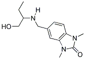 5-(((1-(HYDROXYMETHYL)PROPYL)AMINO)METHYL)-1,3-DIMETHYL-1,3-DIHYDRO-2H-BENZIMIDAZOL-2-ONE 结构式