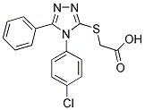 [[4-(4-CHLOROPHENYL)-5-PHENYL-4H-1,2,4-TRIAZOL-3-YL]THIO]ACETIC ACID 结构式