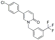 5-(4-CHLOROPHENYL)-1-[3-(TRIFLUOROMETHYL)BENZYL]PYRIDIN-2(1H)-ONE 结构式