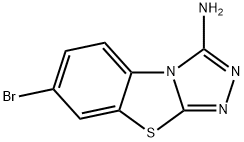 7-BROMO[1,2,4]TRIAZOLO[3,4-B][1,3]BENZOTHIAZOL-3-AMINE 结构式