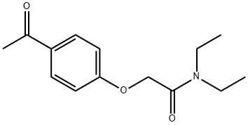 2-(4-ACETYLPHENOXY)-N,N-DIETHYLACETAMIDE 结构式