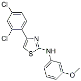 [4-(2,4-DICHLORO-PHENYL)-THIAZOL-2-YL]-(3-METHOXY-PHENYL)-AMINE 结构式