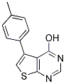 4-HYDROXY-5-(4-METHYLPHENYL)THIENO[2,3-D]PYRIMIDINE 结构式