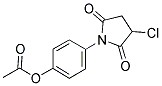 4-(3-Chloro-2,5-dioxo-1-pyrrolidinyl)phenyl acetate 结构式