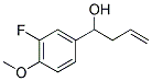 4-(3-FLUORO-4-METHOXYPHENYL)-1-BUTEN-4-OL 结构式