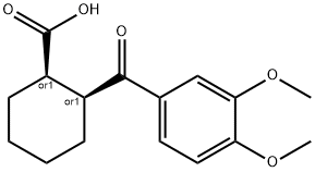 CIS-2-(3,4-DIMETHOXYBENZOYL)CYCLOHEXANE-1-CARBOXYLIC ACID 结构式