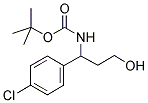 [1-(4-CHLORO-PHENYL)-3-HYDROXY-PROPYL]-CARBAMIC ACID TERT-BUTYL ESTER 结构式