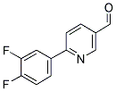 6-(3,4-DIFLUORO-PHENYL)-PYRIDINE-3-CARBALDEHYDE 结构式