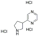 2-PYRROLIDIN-3-YL-PYRAZINE TRIHYDROCHLORIDE 结构式