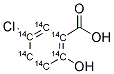 5-CHLOROSALICYLIC ACID, [RING-14 C(U)] 结构式