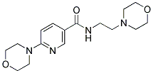 6-MORPHOLIN-4-YL-N-(2-MORPHOLIN-4-YL-ETHYL)-NICOTINAMIDE 结构式