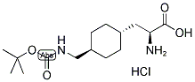 L-TRANS-CHA(4-CH2NH-BOC)-HCL 结构式