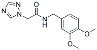 N-(3,4-DIMETHOXYBENZYL)-2-(1H-1,2,4-TRIAZOL-1-YL)ACETAMIDE 结构式