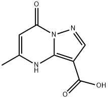 5-甲基-7-羰基-4,7-二氢-吡唑并-[1,5-A]嘧啶-3-羧酸 结构式