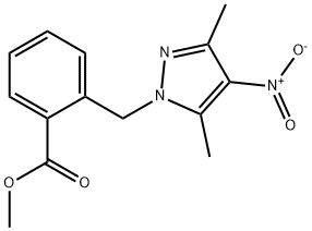 METHYL 2-[(3,5-DIMETHYL-4-NITRO-1H-PYRAZOL-1-YL)-METHYL]BENZOATE 结构式