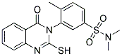 3-(2-Mercapto-4-oxo-4H-quinazolin-3-yl)-4,N,N-trimethyl-benzenesulfonamide 结构式