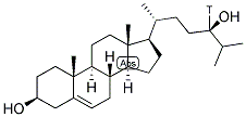 HYDROXYCHOLESTEROL 24R-, [24-3H] 结构式