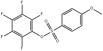 2,3,4,5,6-PENTAFLUOROPHENYL 4-METHOXYBENZENESULFONATE 结构式