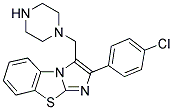 2-(4-CHLORO-PHENYL)-3-PIPERAZIN-1-YLMETHYL-BENZO[D]IMIDAZO[2,1-B]THIAZOLE 结构式