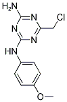 6-Chloromethyl-N-(4-methoxy-phenyl)-[1,3,5]triazine-2,4-diamine 结构式